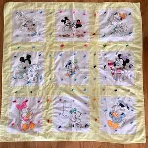 Vintage Handmade Disney Character Blanket Throw